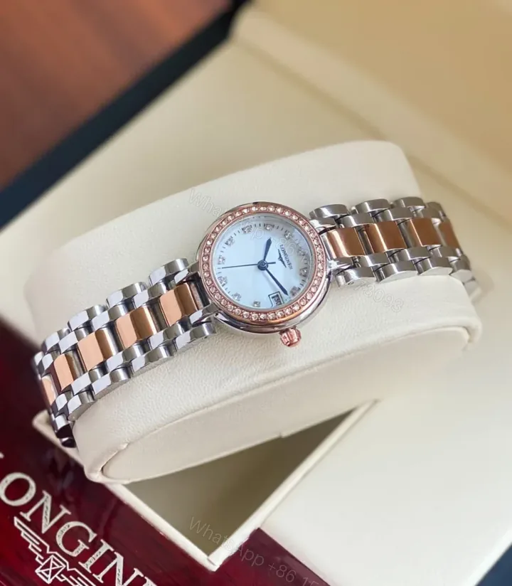 View 1 of Longines PrimaLuna 28mm White Mother-of-Pearl Quartz