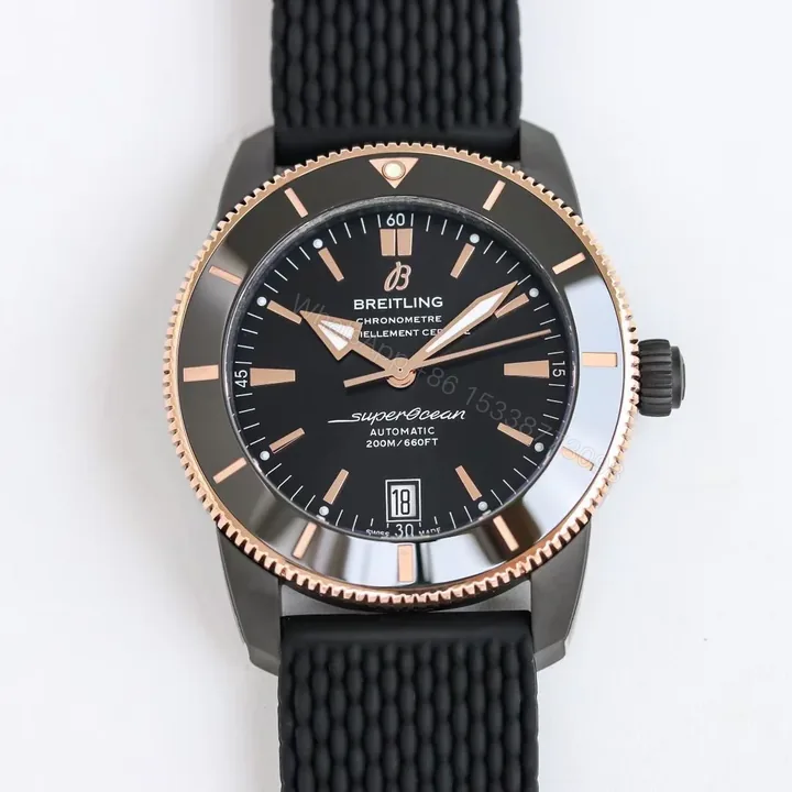 View 1 of Breitling Superocean Heritage Red Yellow Replica 42MM Premium Rubber Strap Diver Edition UB20303A1B1S1
