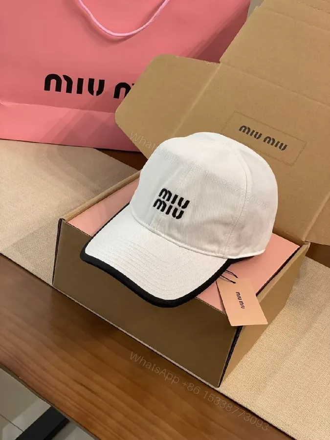 View 1 of White Cotton Cap | Structured Six-Panel, Logo Detail, Adjustable Fit