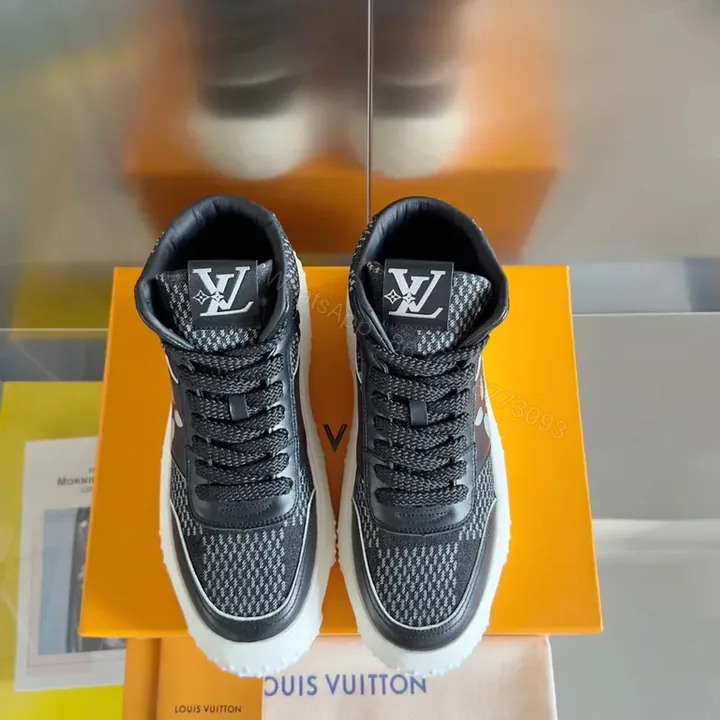 View 1 of Urban Tech Sneakers: Elevated Texture & LV Detailing