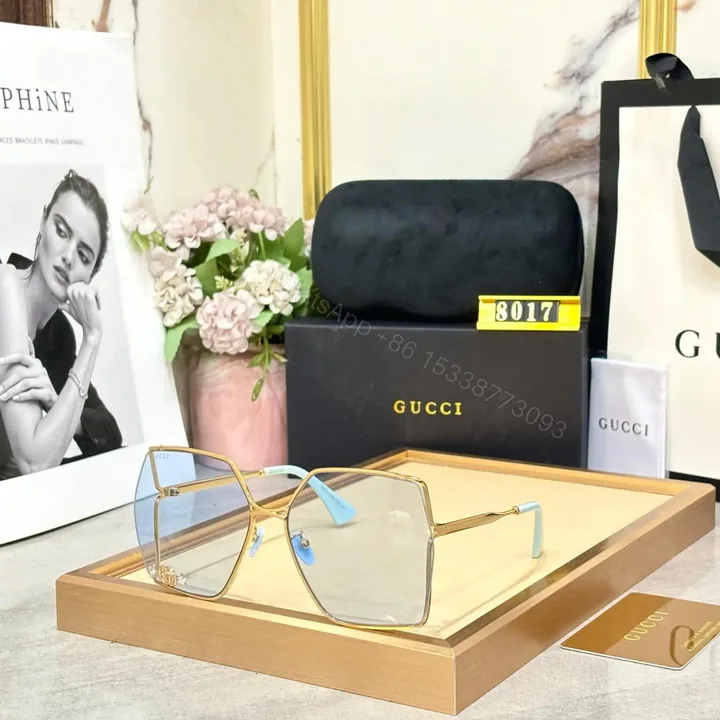 View 1 of Gucci Women Sunglass Black Frame UV Protected