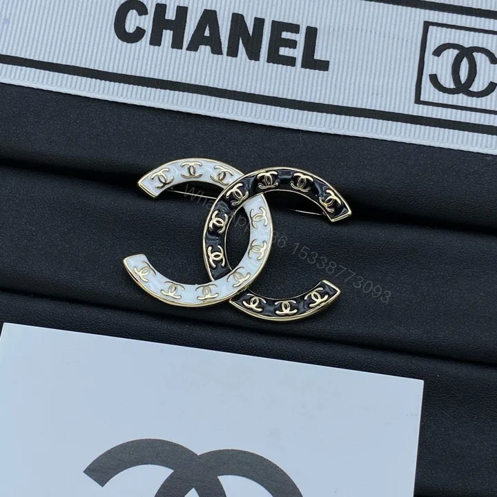 View 1 of Chanel Chain CC Brooch