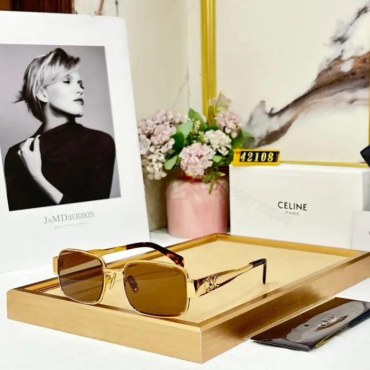 View 1 of Celine Unisex Sunglass – Black Frame with UV Protection