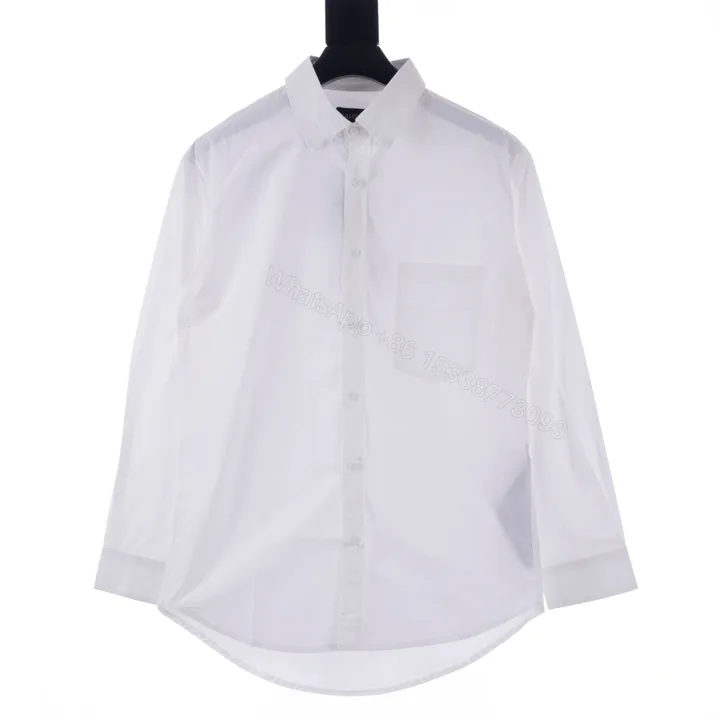 View 1 of 高仿Balenciaga*SS24系列790731背後可樂LOGO襯衫白色