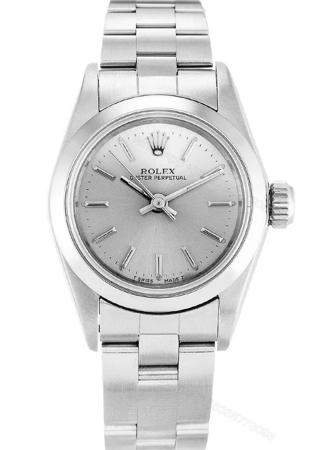 View 1 of Replica Rolex Oyster Perpetual Lady Silver Dial 67180 26 mm
