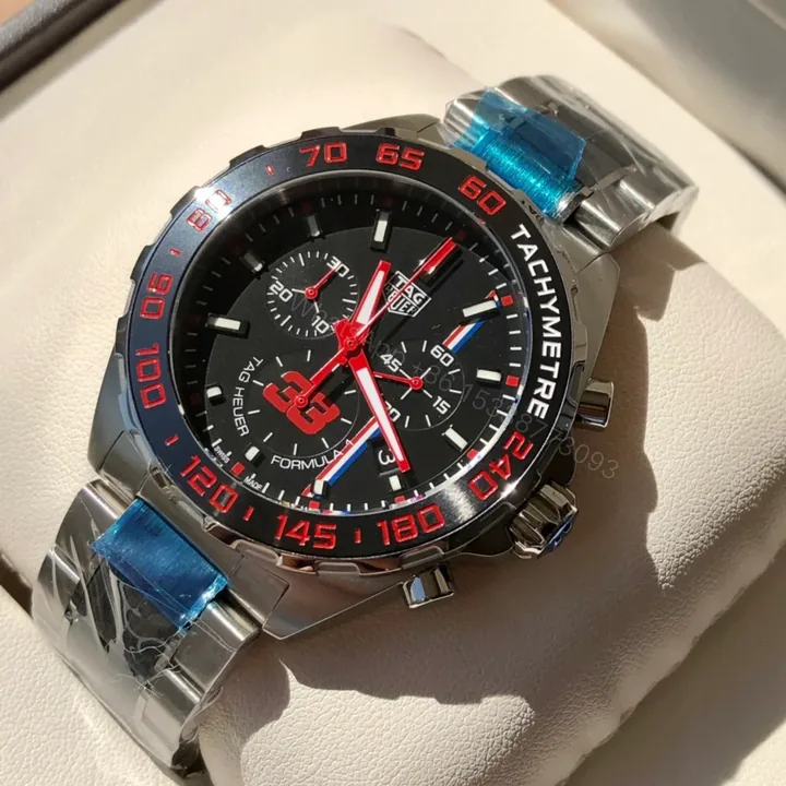 View 1 of TAG Heuer Formula 1 Chronograph Quartz 43 Stainless Steel Max Verstappen 2018 Bracelet CAZ101U.BA0843