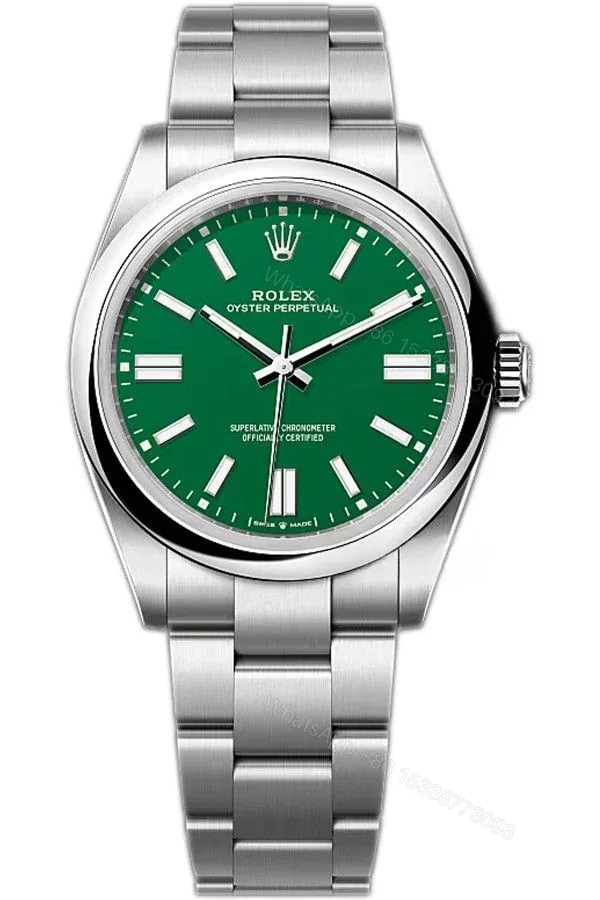 View 1 of Rolex Super Clone Oyster Perpetual M124300-0004 41mm Green Dial 3230 Movement