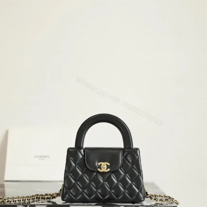 View 1 of 高仿Chanel*25A系列AS4416Kelly羊皮單肩包Mini黑色免檢版