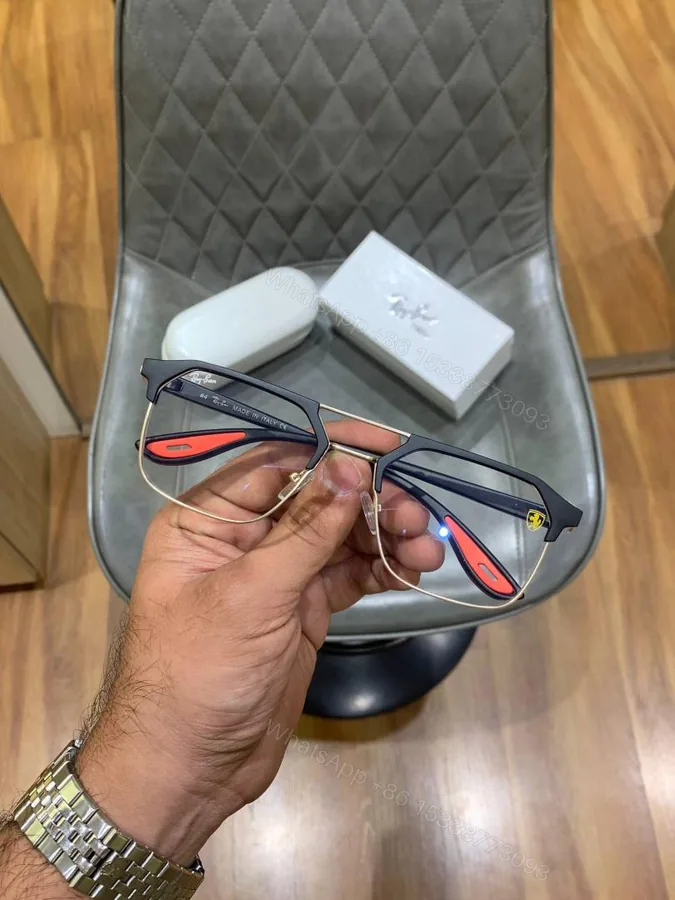 View 1 of First Copy RayBan 04 Gold Plano Sunglasses