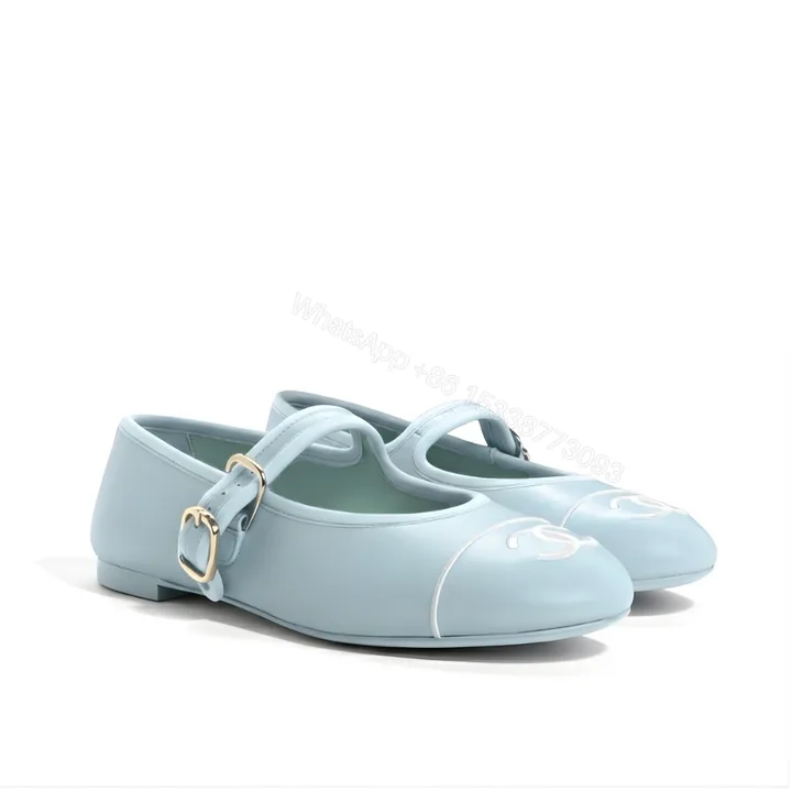 View 1 of Chanel Mary Jane Ballet Flat Light Blue