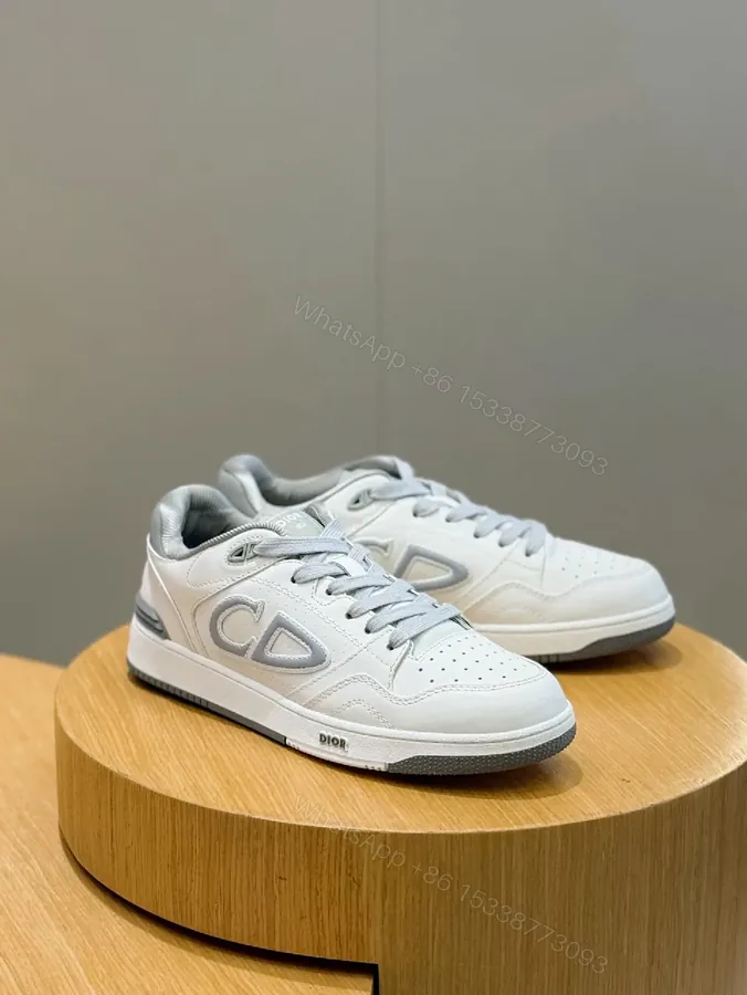 View 1 of White Leather Low-Top Sneakers: Minimalist Luxury, All-Day Comfort