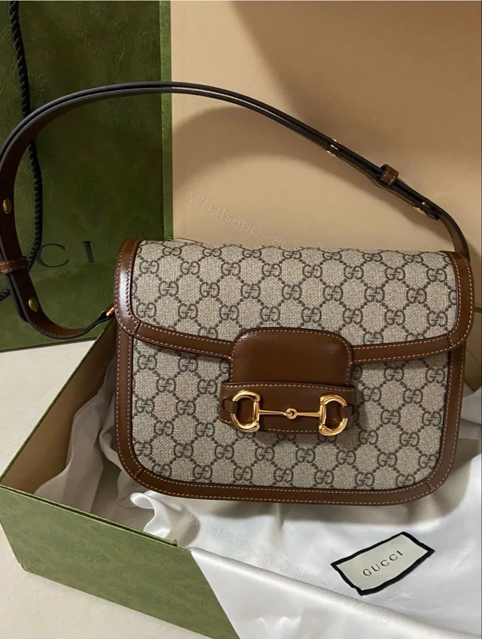 View 1 of FIRST COPY Gucci Horsebit 1955 Large Shoulder Bag