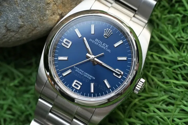 View 1 of Fake Rolex Oyster Perpetual Blue Dial Best Oyster Bracelet 36MM 116000-0002