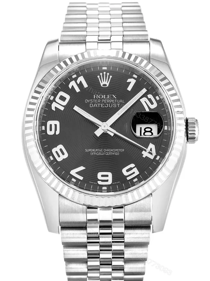 View 1 of Replica Rolex Datejust Black Dial 116234 36 mm