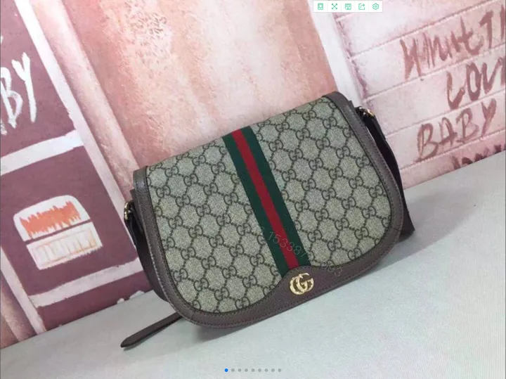 View 1 of Gucci Ophidia GG Small Shoulder Beige