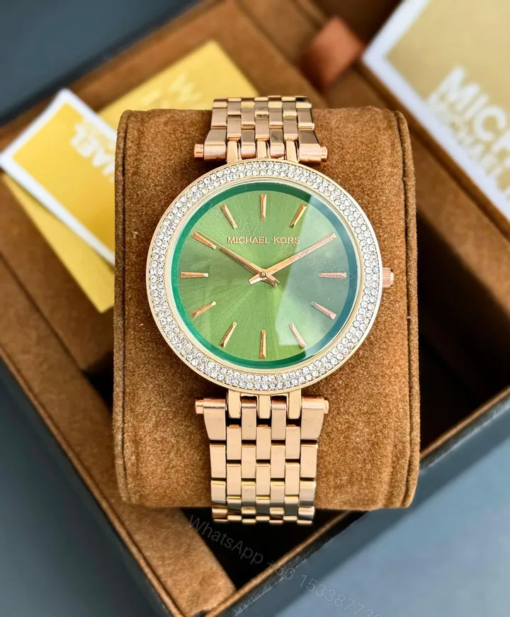 View 1 of Michael Kors Turquoise Dial Rose Gold Edition