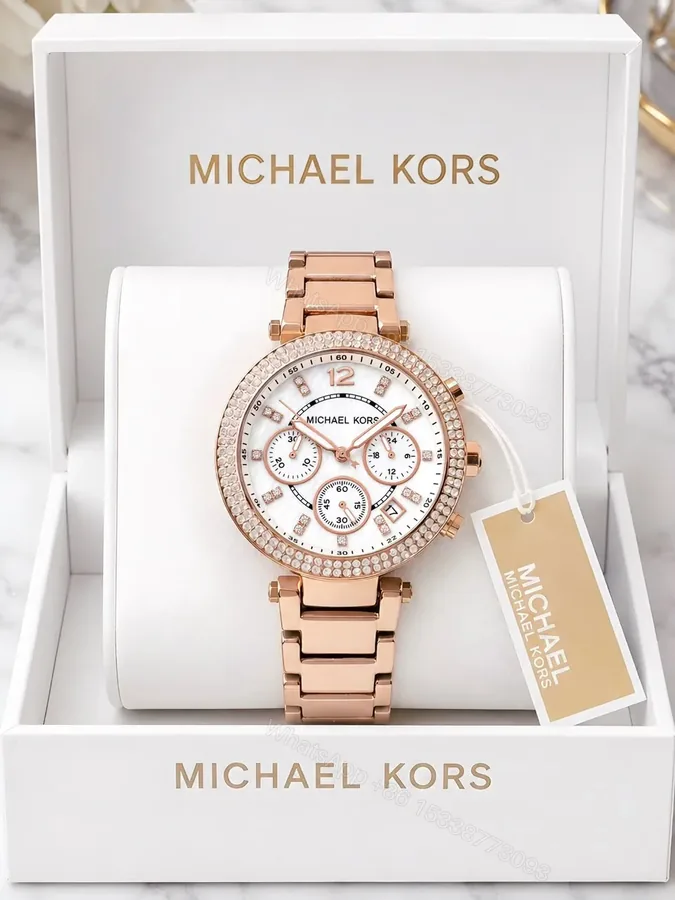 View 1 of Michael Kors Parker MK5491 Rose Gold Chronograph