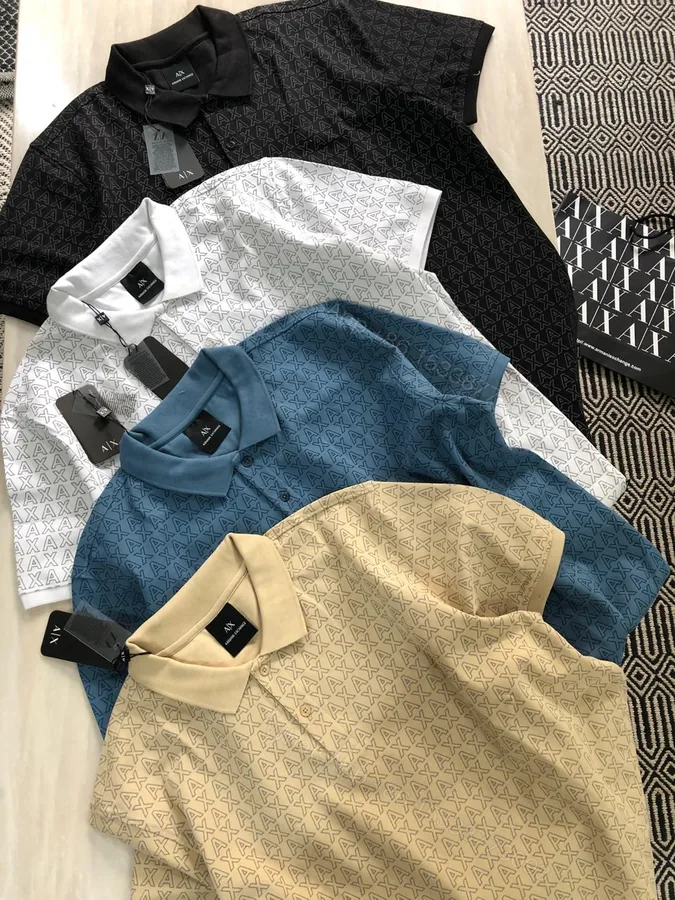 View 1 of First Copy Armani Very Premium Cotton Lycra Polos – Imported Luxury Comfort for Men