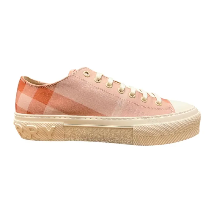 View 1 of BURBERRY CHECK COTTON SNEAKERS – BBR128