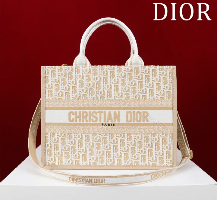 View 1 of Monogram-Patterned Structured Tote: Everyday Luxe Bag