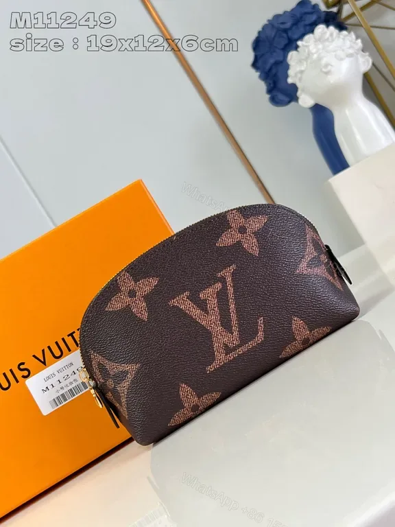 View 1 of Monogram Pouch: Lux Canvas, Classic Brown, Compact Craftsmanship