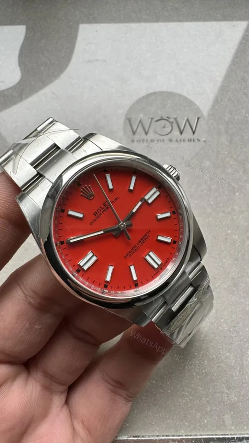 View 1 of Clean FACTORY 1:1 Rolex Oyster Perpetual 124300 41mm 904L Best Edition Red Dial VR3230