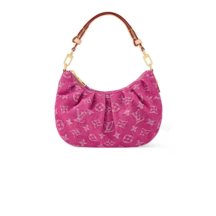 View 1 of Louis Vuitton Pochette Valley Bag Denim Pink 21Cm M28327