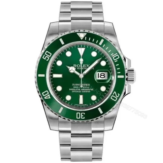 View 1 of TOP Replica Rolex Submariner Green Dial Hulk