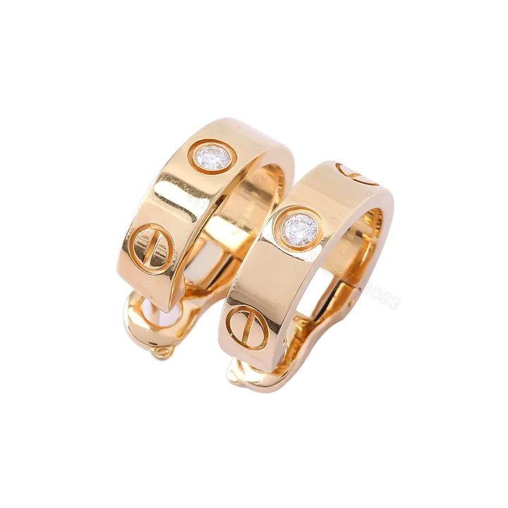 View 1 of Cartier Love Earrings, Diamonds