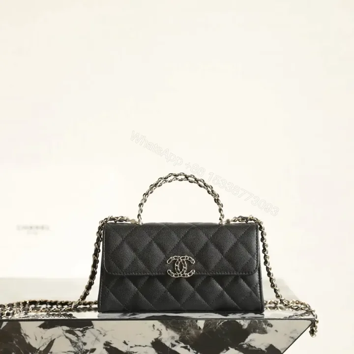 View 1 of 高仿Chanel*23P系列AP3238亮面小牛皮單肩包黑色免檢版