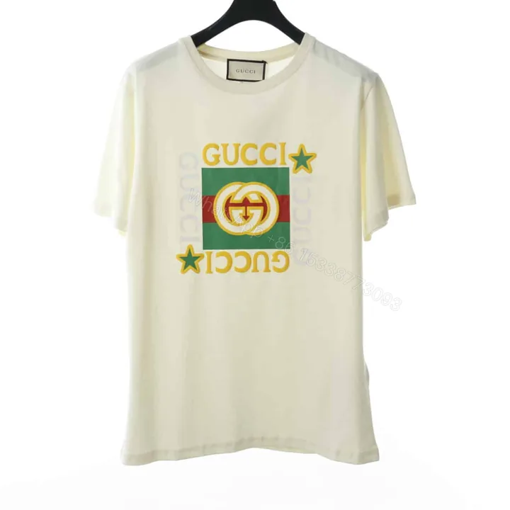 View 1 of GUCCI 20SS FIVE STAR SQUARE LOGO SHORT SLEEVE T SHIRT