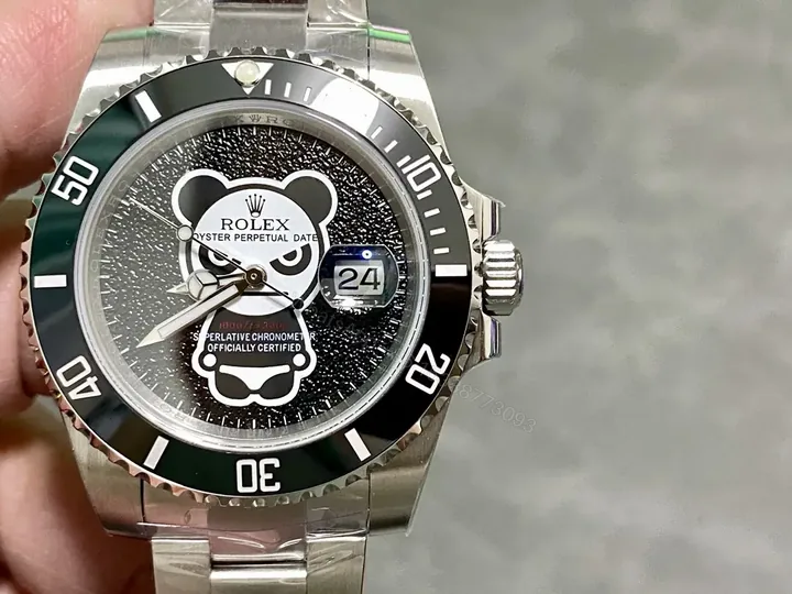 View 1 of Best Rolex Blaken Panda Water Ghost replica 40MM Silver Oyster Bracelet Edition RG-BLAKEN-PANDA-WATERGHOST-OYSTER-40