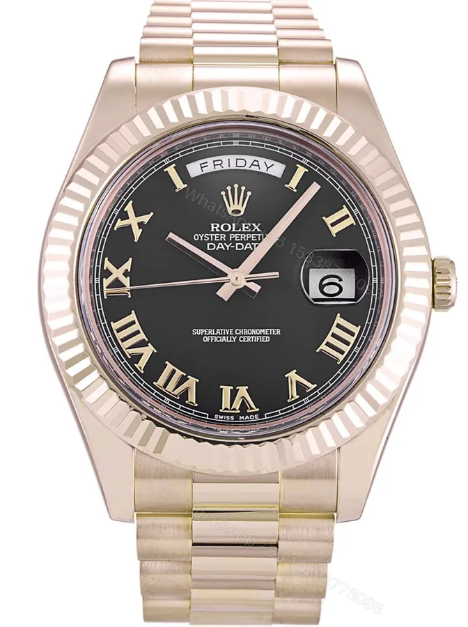 View 1 of Replica Rolex Day-Date II Black Dial 218235 40 mm