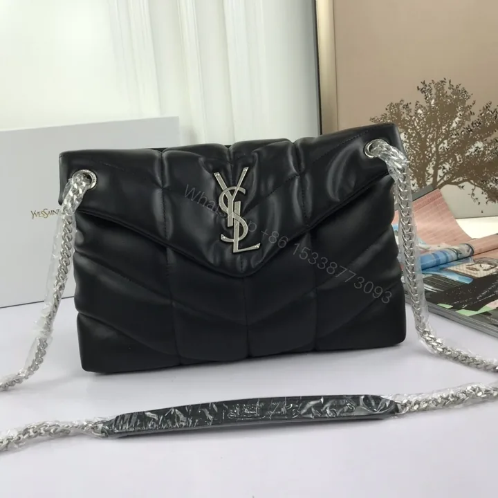 View 1 of Saint Laurent Women Small Puffer Shoulder bag