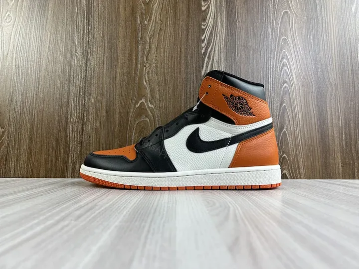 View 1 of Patterned High-Top Sneaker: Luxe Leather, Bold Color Blocking, Nike-Style