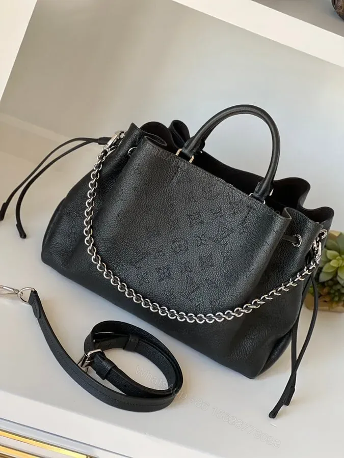 View 1 of Louis vuitton bella mahina tote black