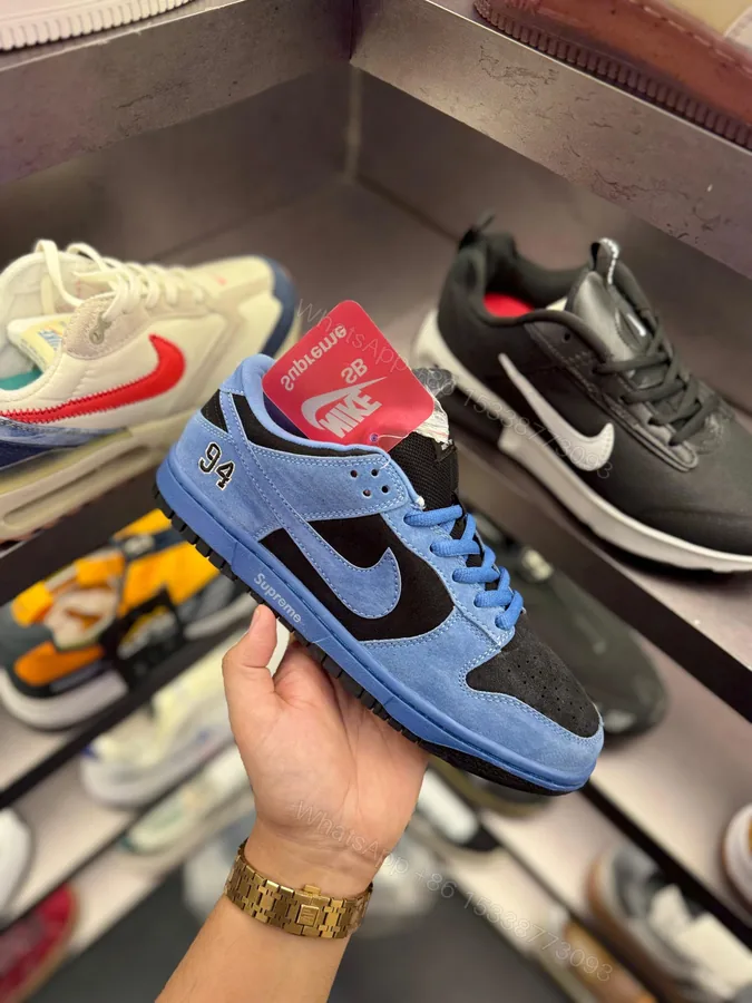 View 1 of First Copy Nike SB Dunk Supreme 94 Blue Black Ocean Fog Sneakers
