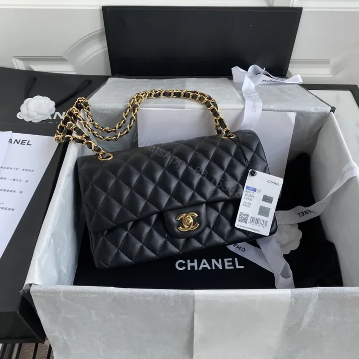 View 1 of Chanel Quilted Black Lambskin Flap Bag â€” Timeless Luxury
