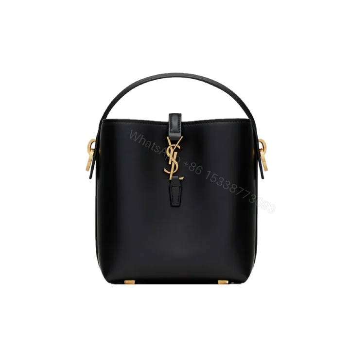 View 1 of Saint Laurent Le 37 Mini Bag In Shiny Black 15Cm 7658702R20W1000