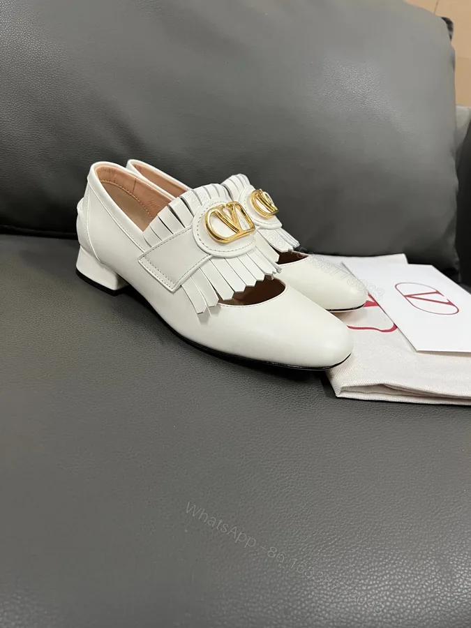 View 1 of Valentino Women White Leather Heels