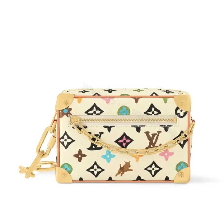View 1 of Louis Vuitton Mini Soft Trunk Monogram Craggy Coated Canvas Vanilla 18Cm M25132