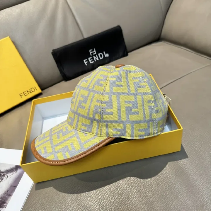 View 1 of Sunlit Fendi-Style Monogram Cap – All-Day Comfort