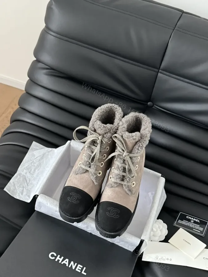 View 1 of Cozy Lux Boots: Suede, Shearling, Signature Accents, Boots