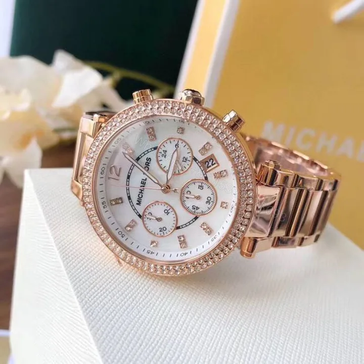 View 1 of First Copy Michael Kors Parker Semi Japan Watch For Women