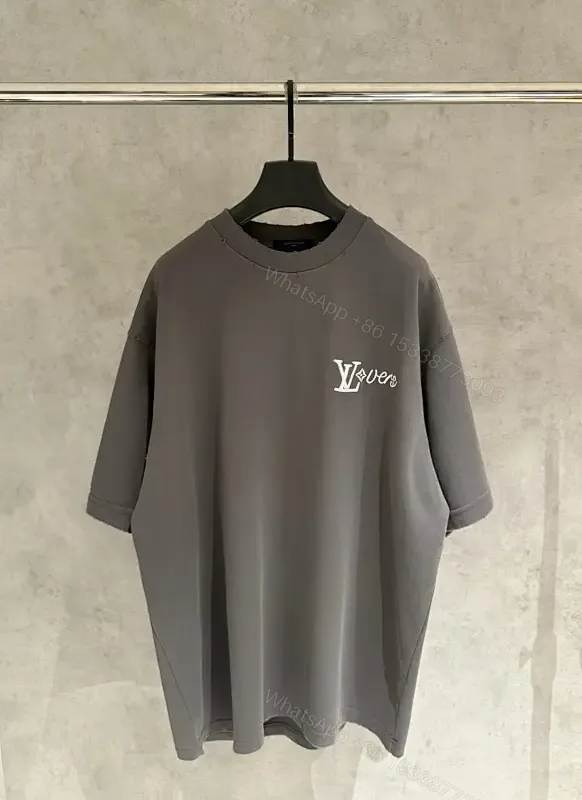 View 1 of Oversized Crewneck Tee: Luxe Minimalist Logo, Premium Knit