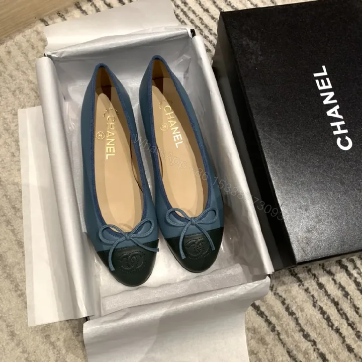 View 1 of Teal & Black Ballet Flats: Subtle Luxury, All-Day Comfort