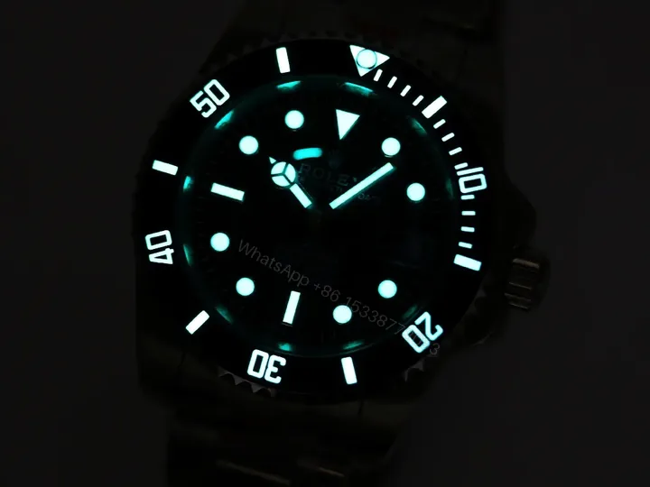 View 1 of GM Factory Clean Factory – **Rolex DIW Submariner Parakeet** – Red/Black, Custom