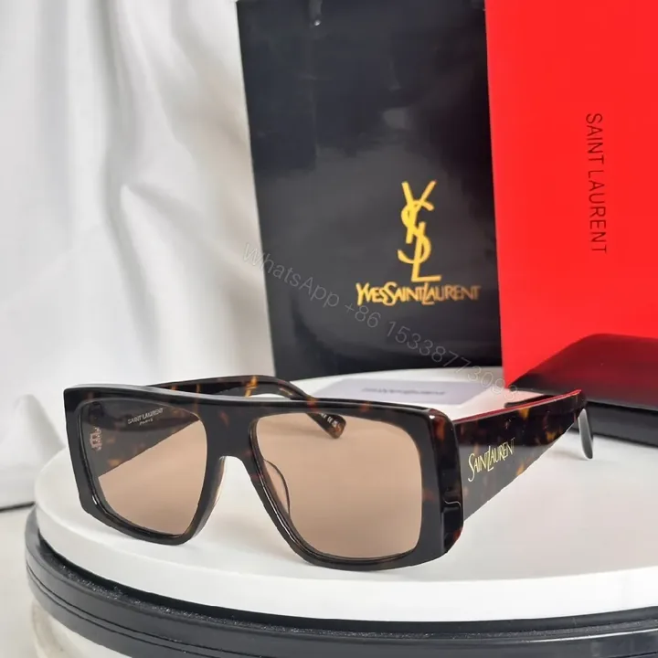 View 1 of Oversized Tortoiseshell Sunglasses: Signature Luxe Eyewear with Logo Details