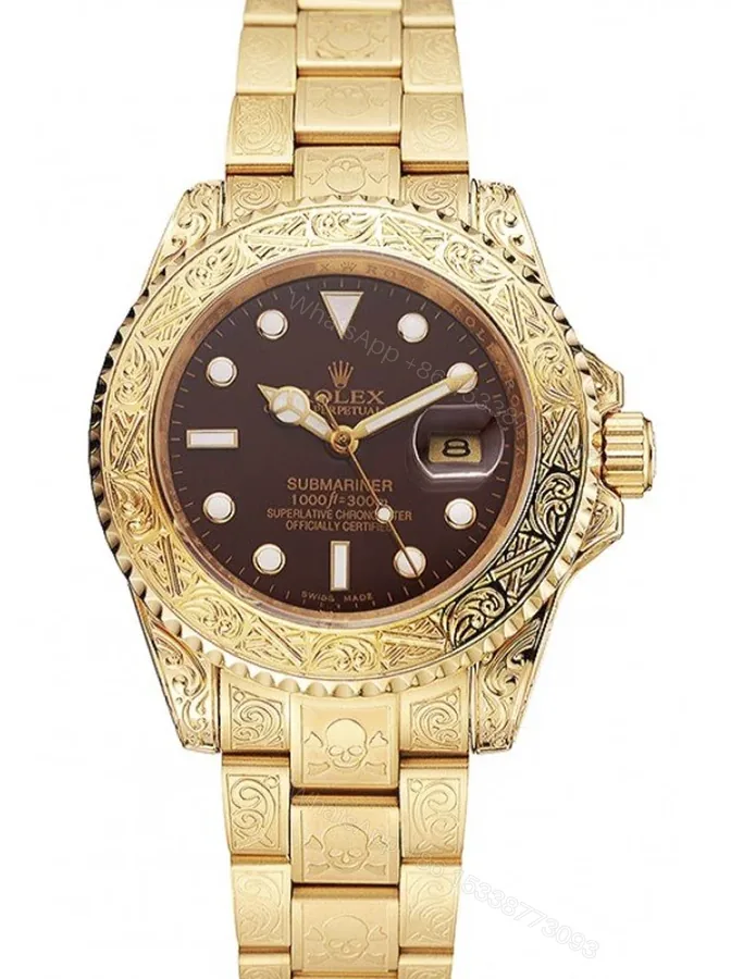 View 1 of Replica Rolex Submariner Brown Dial 1454070