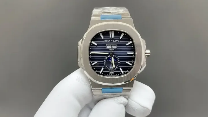 View 1 of Patek Super Clone Nautilus 5726/1A Blue Dial Steel Bracelet Premium 40MM PATEK-NAUT5726-BLU40-SS